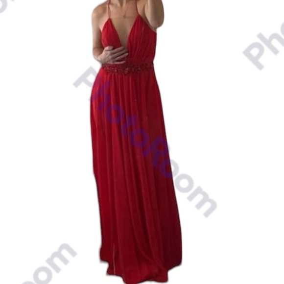 Alyce Paris Red Evening Dress - Picture 2 of 11